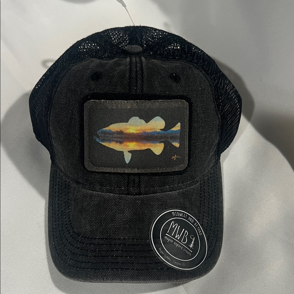 Black Fish‎ Patch Trucker Hat